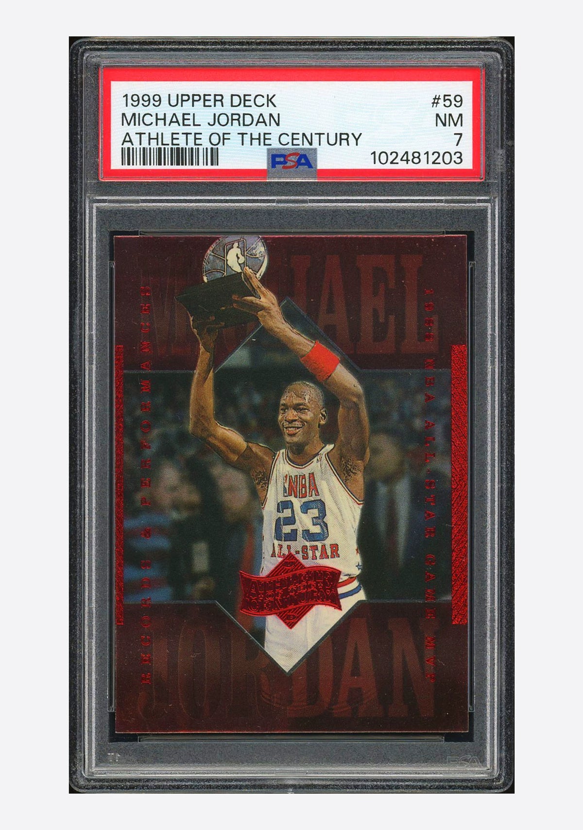 031026-toy-8 QXGS02 1999-00 Upper Deck Michael Jordan Athlete Of The Century #59 Ps