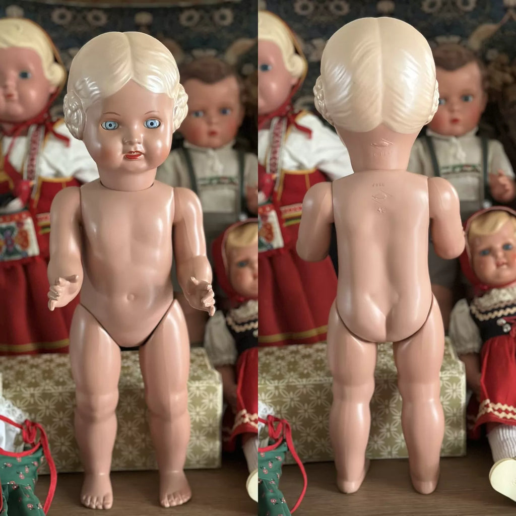 040926-doll-24 Antique German Cellulo Doll Little Turtle Girl