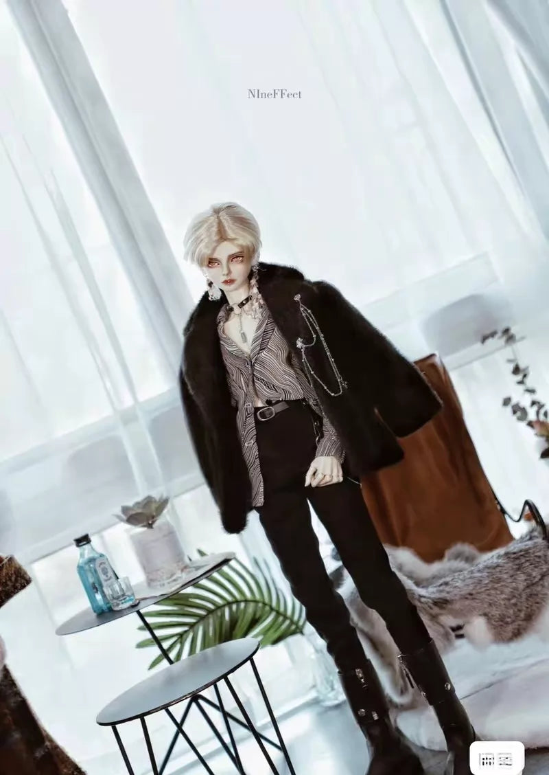 101026-toy-17 Full set of bjd 3 points uncle black crow deer sable suit jacket 70m s