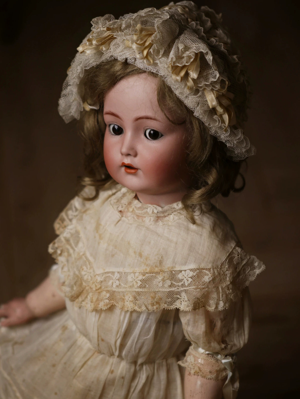 031026-toy-1 bisque doll 117n German antique ceramic with sound mechanism