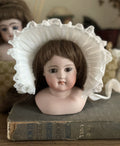 040926-doll-273 Antique German Thick Soup Head Doll Early Kenster Shut Up Kestner Ornaments