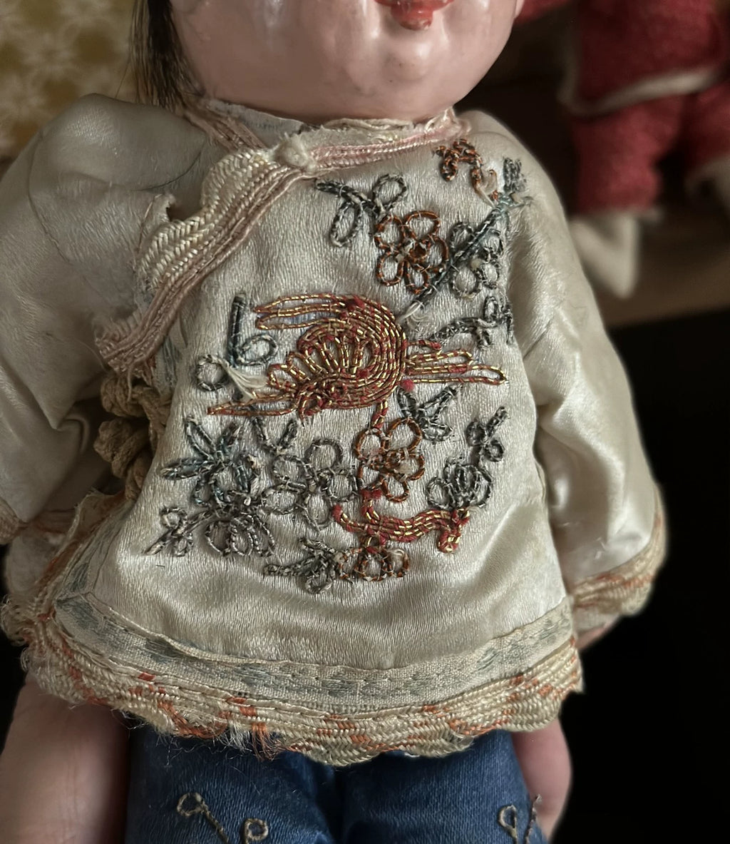040926-doll-16 Chinese Qing Dynasty Doll Embroidered Puppet Nostalgic Doll