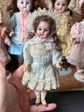 040926-doll-222 Antique doll German KR thick soup porcelain head five joints mini small size