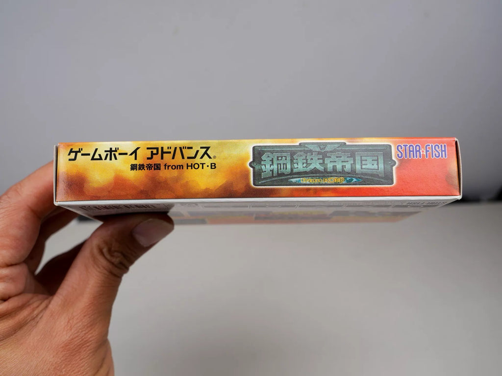 120926-toy-28 GBA game, steel empire, original genuine, as shown in the picture, the box is full, the US product is nearly new, the cassette chip memory, the function is normal, and the transparent protection box is delivered free of charge.