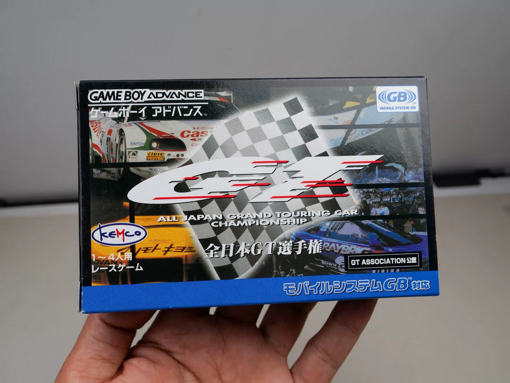 120926-toy-30 GBA racing game, all Japan GT championship, original genuine, color as shown in the picture, full box, unused storage, free shipping transparent protective box.