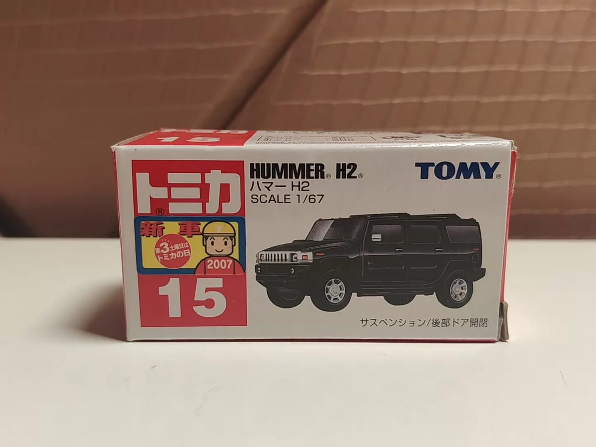 150926-toy-34 Tomica out of print old blue label red and white box new car sticker No.15 Hummer H2 Hummer H2