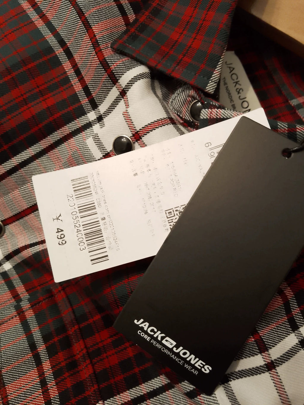 150926-toy-27 Jack Jones Men's Casual Check Long Sleeve Shirt