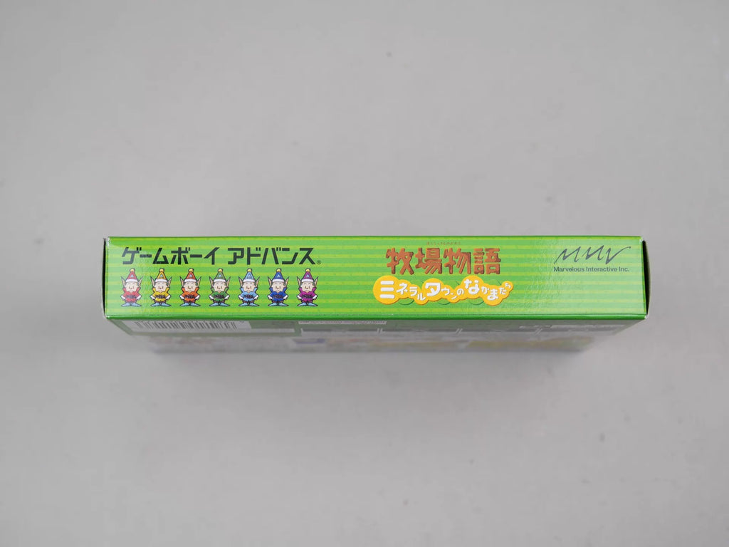 120926-toy-15 GBA game, ranch story, mineral town partners, boy version, original genuine cartridge, colorful as shown, box said all-american, rare chip memory normal function, transparent protective box included in shipping.