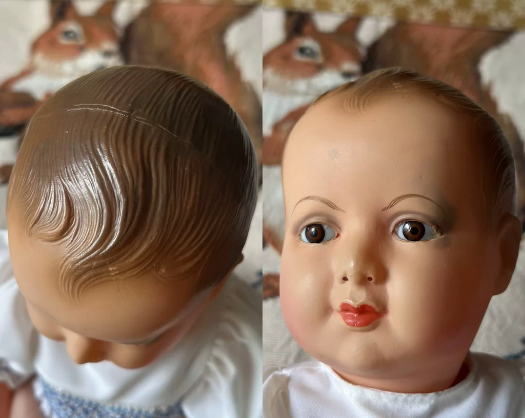 040926-doll-72 Antique French Celluloid Eagle Glass Eye Doll