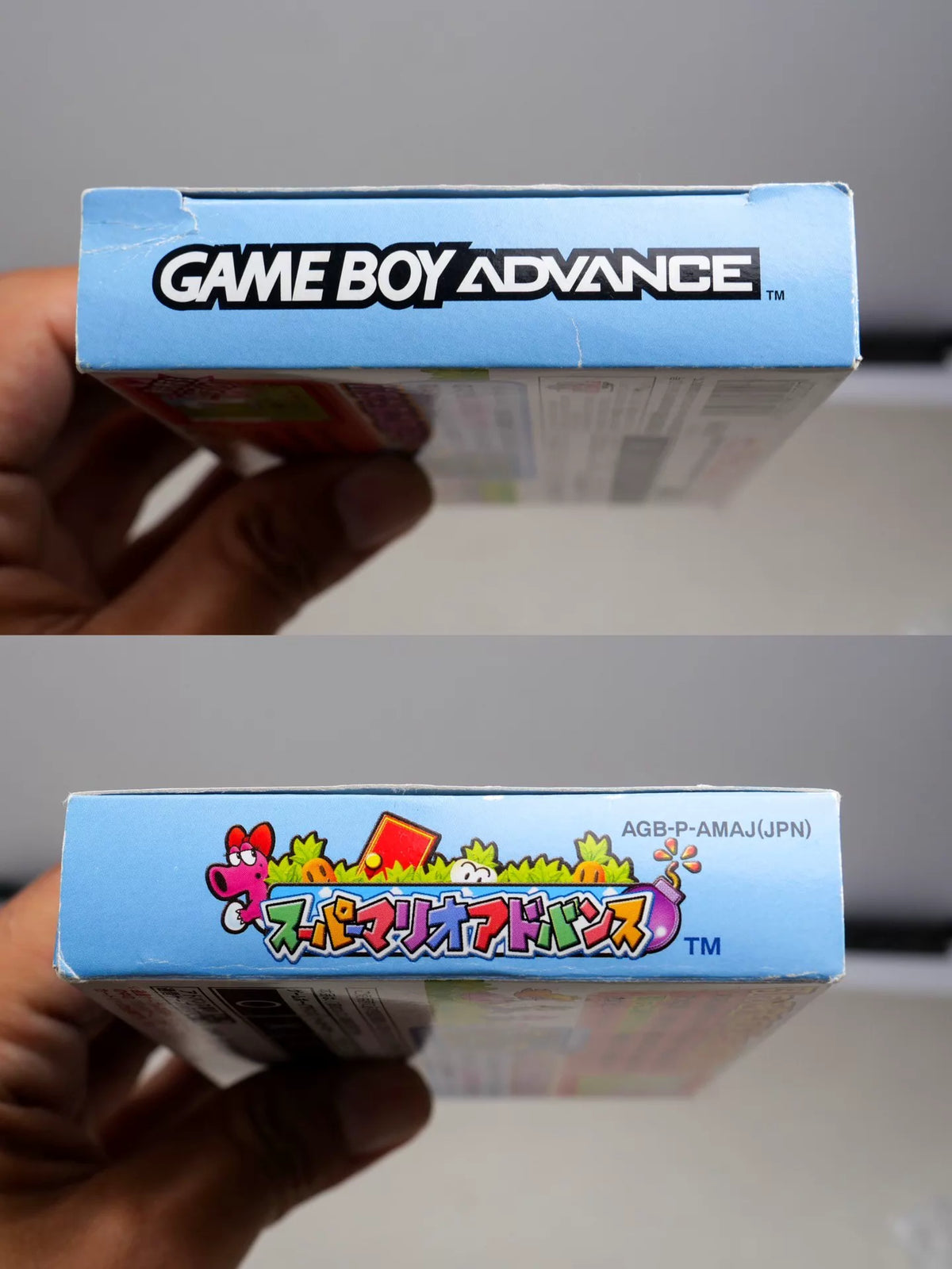 120926-toy-44 GBA game, Super Mario Bros. A1, original genuine, color as shown in the picture, full box, slight damage to the box, cassette chip memory, normal function, free shipping transparent protective box.