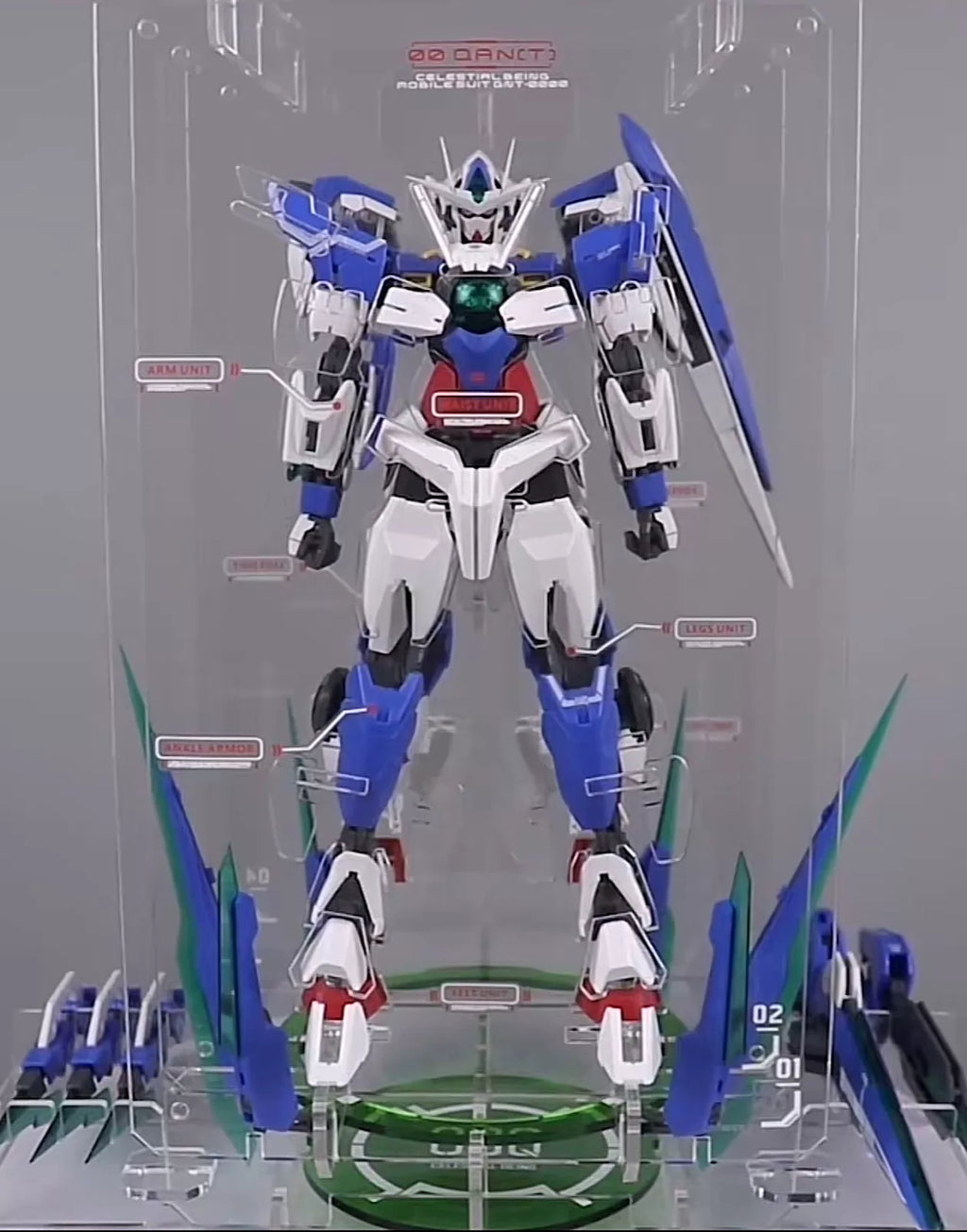 021026-toy-2 Gundam Chaoxiangli MG 00Q explosive armor display stand out of print for six New
