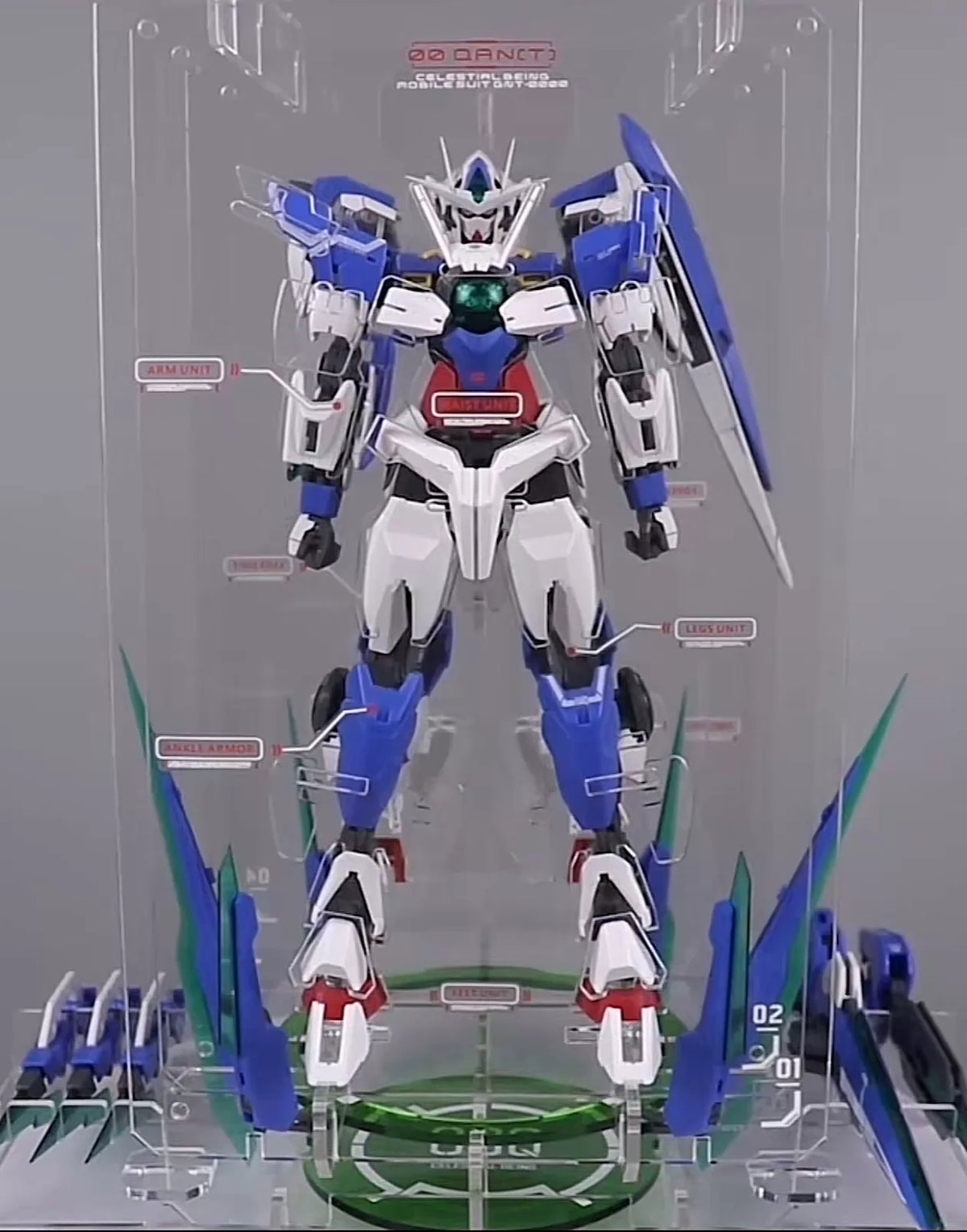 021026-toy-2 Gundam Chaoxiangli MG 00Q explosive armor display stand out of print for six New