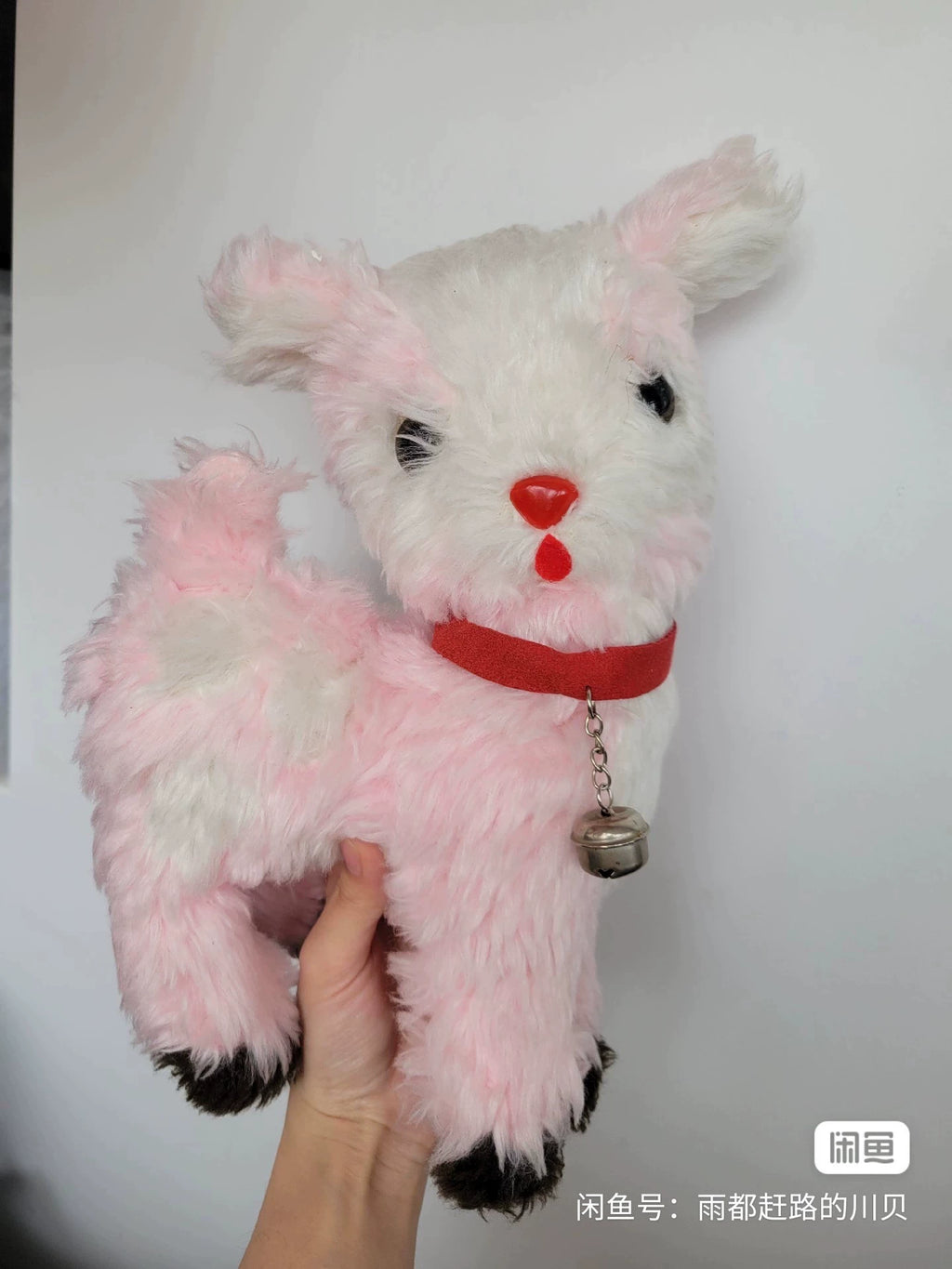 131026-toy-3 Vintage Showa antique sheep old material lamb in good condition