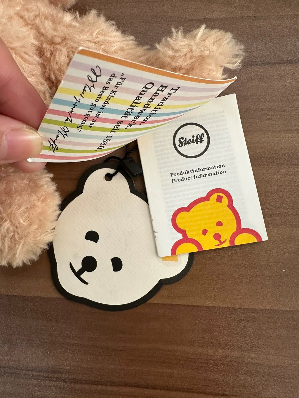 200926-toy-31 Steiff Out of print German Baby Soothe Teddy Jimmy Plush Sleeping Doll Birthd New