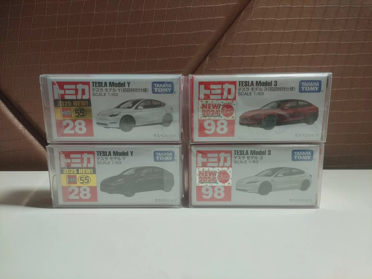 150926-toy-80 TOMICA 28 TESLA Model Y 98 TESLA Model 3
