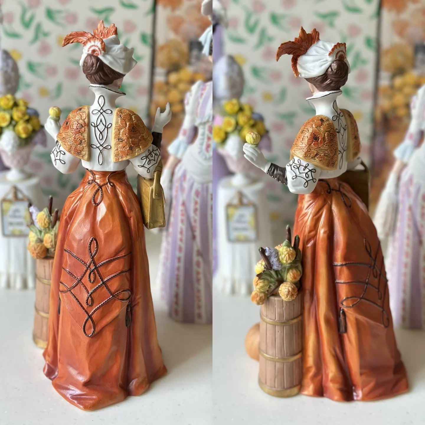 040926-doll-65 Avon Women's Porcelain Puppet Western Antique Women's Boudoir Vintage Ornaments