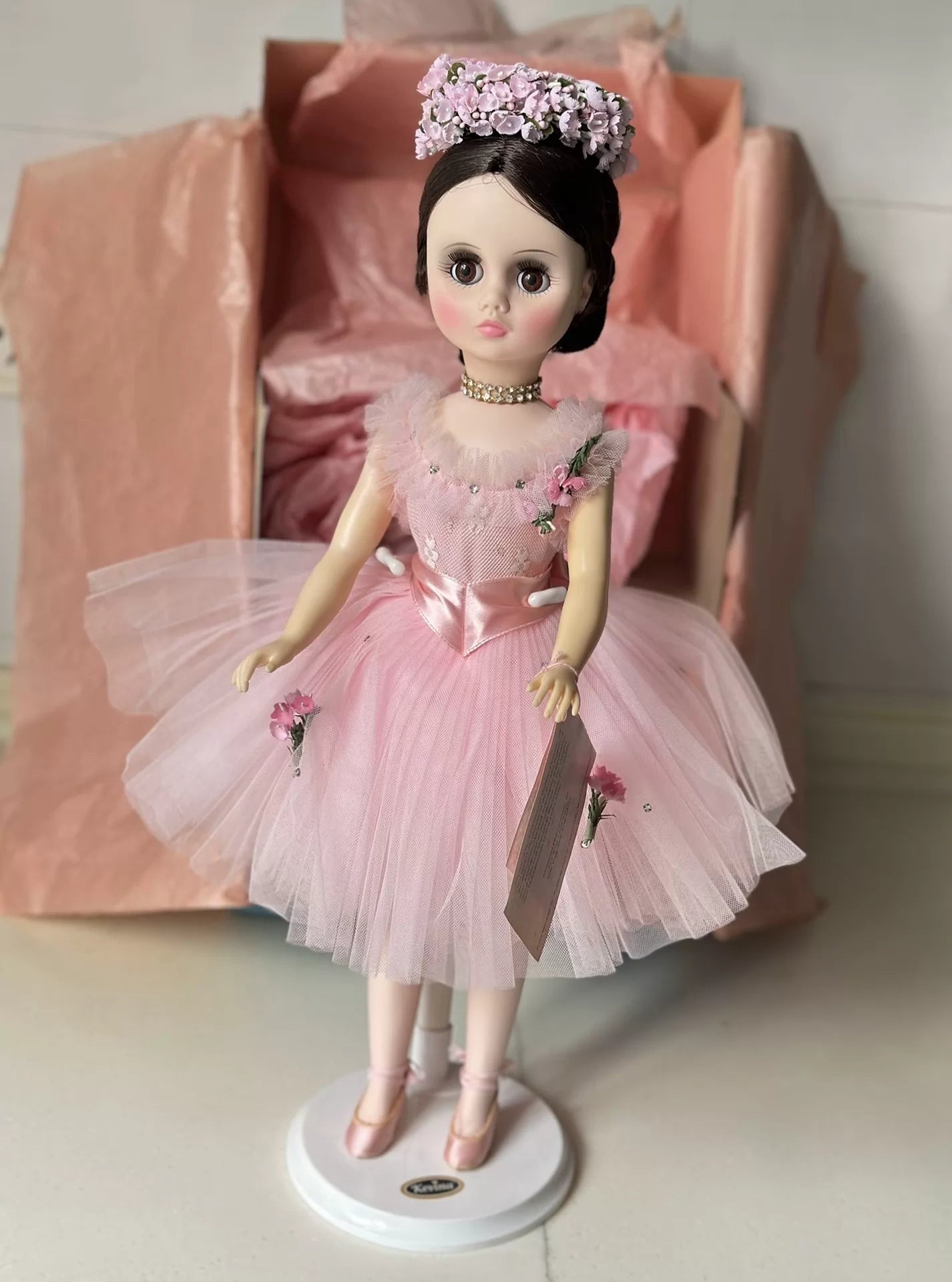040926-doll-98 Antique Madame Alexander Doll Pink Ballet Dress High