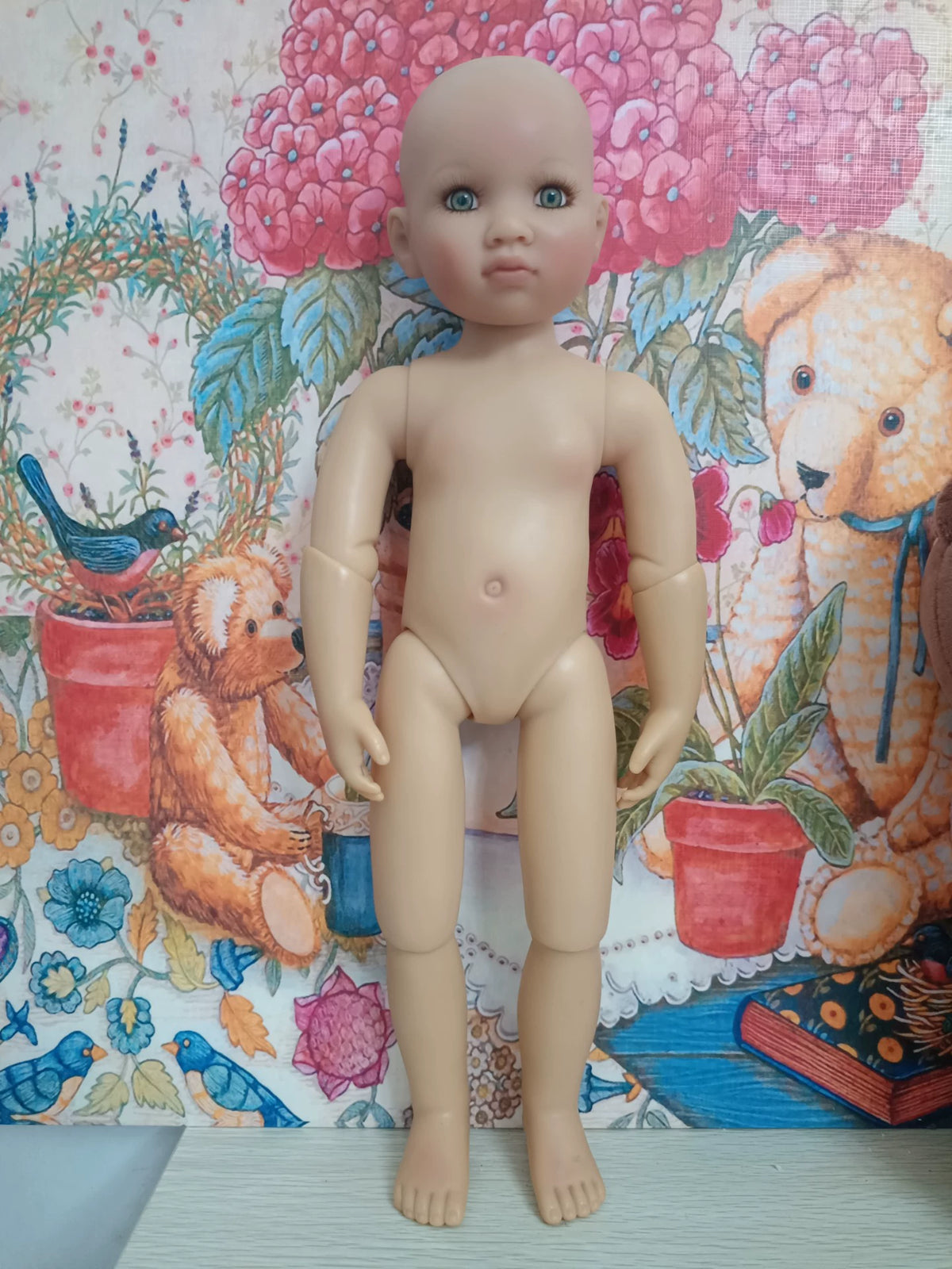 021026-toy-28 Kidz Cats Doll German antique jointed body 18 inches about 45cm in hei 18寸