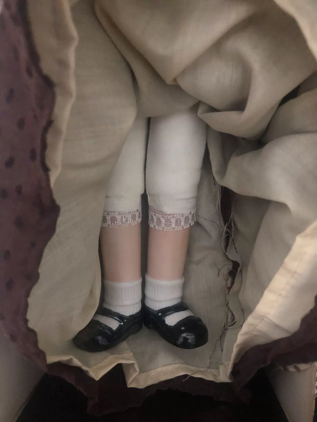 260926-toy-59 Turn The sea found German antique doll old with head hands feet shoes