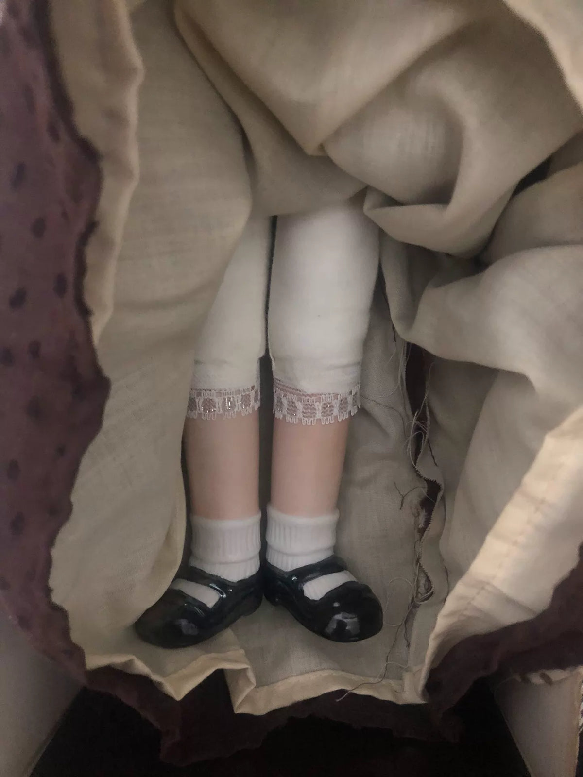 260926-toy-59 Turn The sea found German antique doll old with head hands feet shoes
