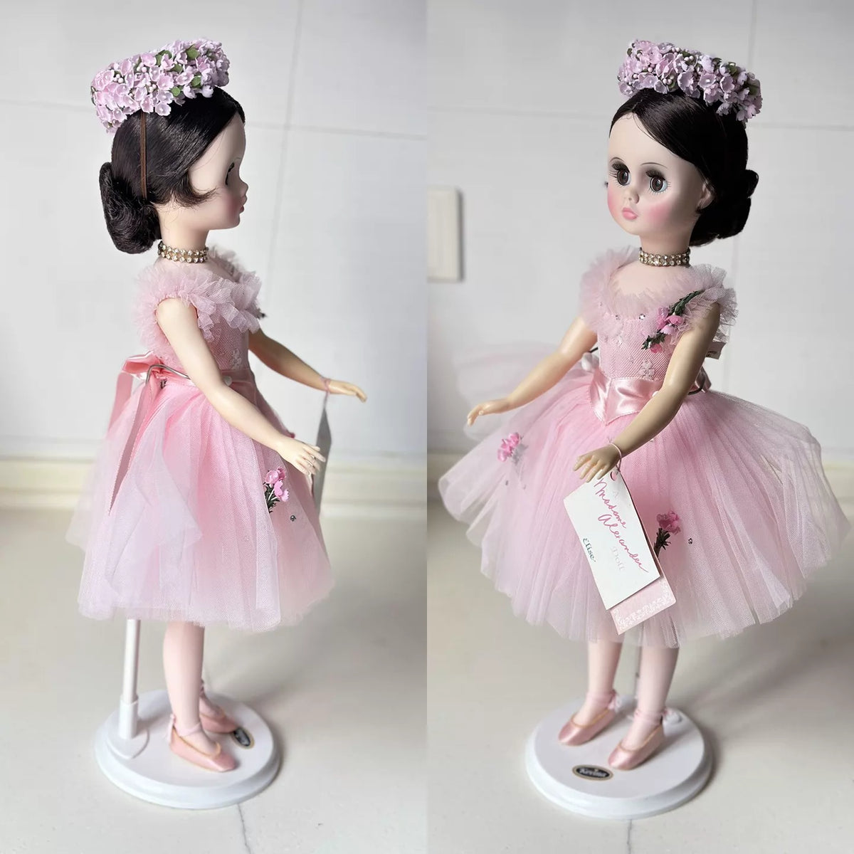 040926-doll-98 Antique Madame Alexander Doll Pink Ballet Dress High