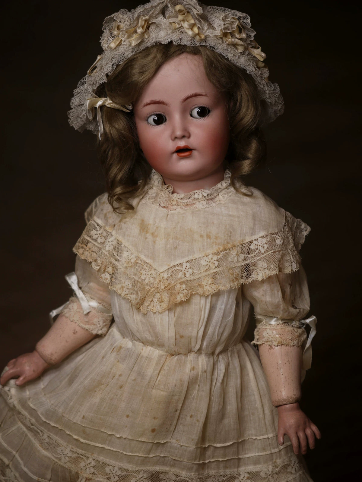 031026-toy-1 bisque doll 117n German antique ceramic with sound mechanism