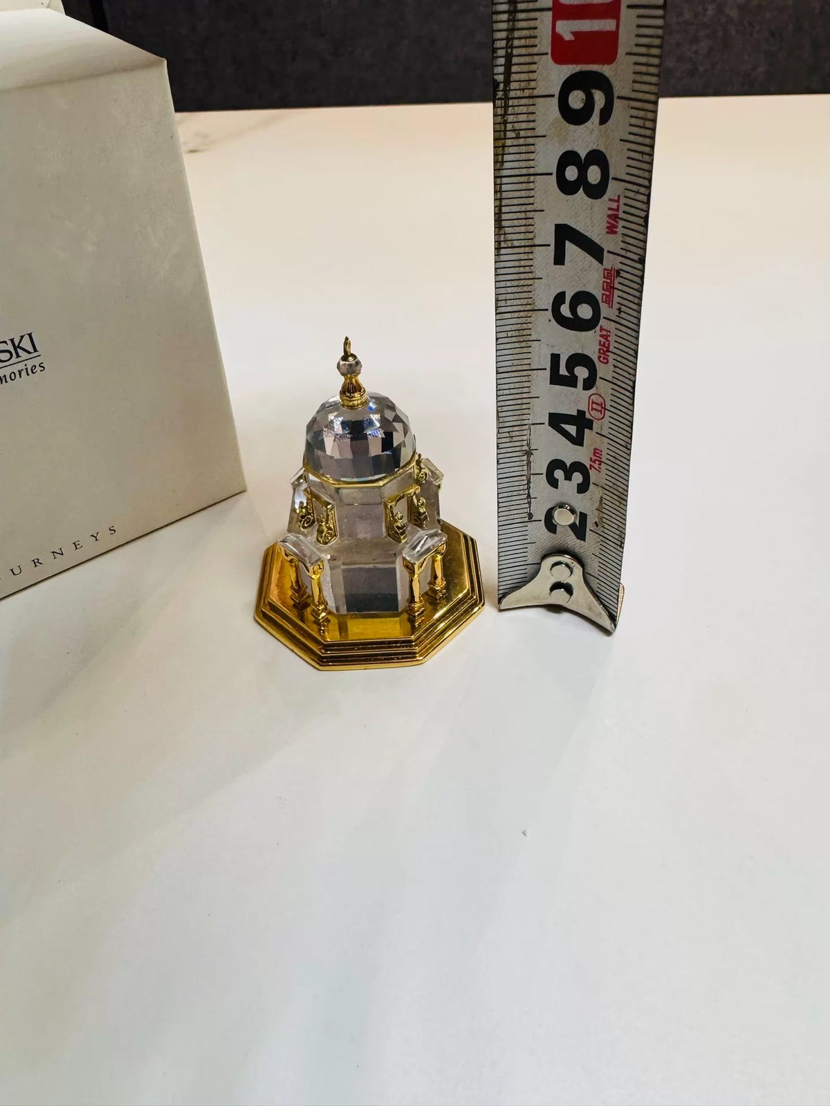 081026-toy-12 Swarovski Gold Memories Taj Mahal Crystal Ornament