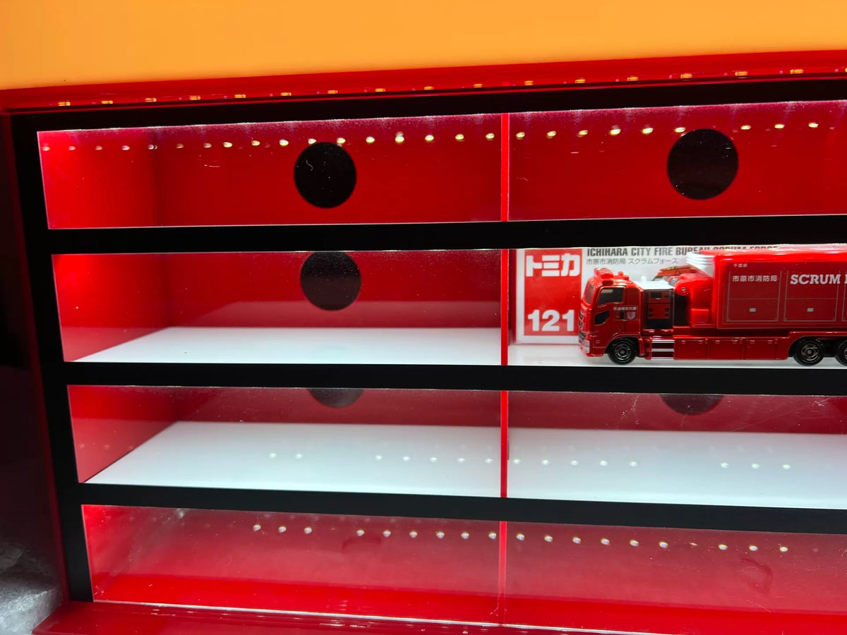 260926-toy-1 Tomica Domeka car model display cabinet specially placed long box