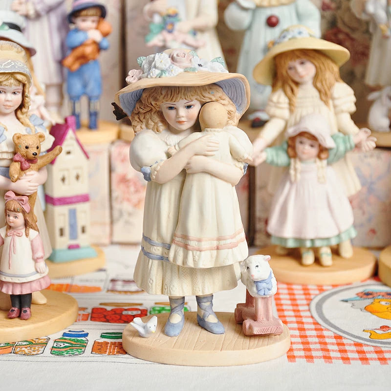 040926-doll-21 Antique Soup Doll Victorian Style Vintage Little Girl Doll Ceramic Ornament