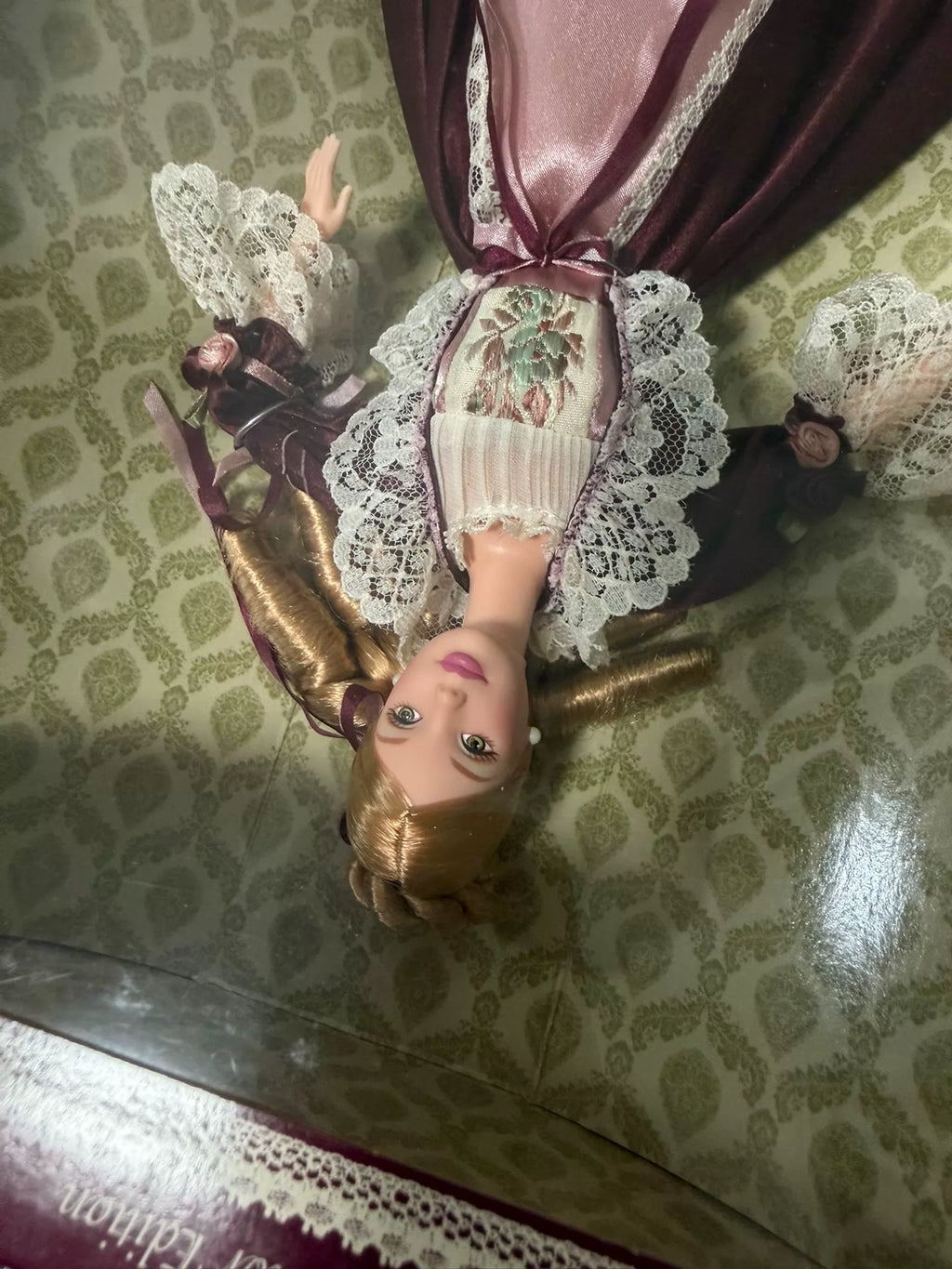 180926-toy-4 Barbie Victoria Bear Rare Blonde Out-of-Print Collectible Edition Victorian with Cedric
