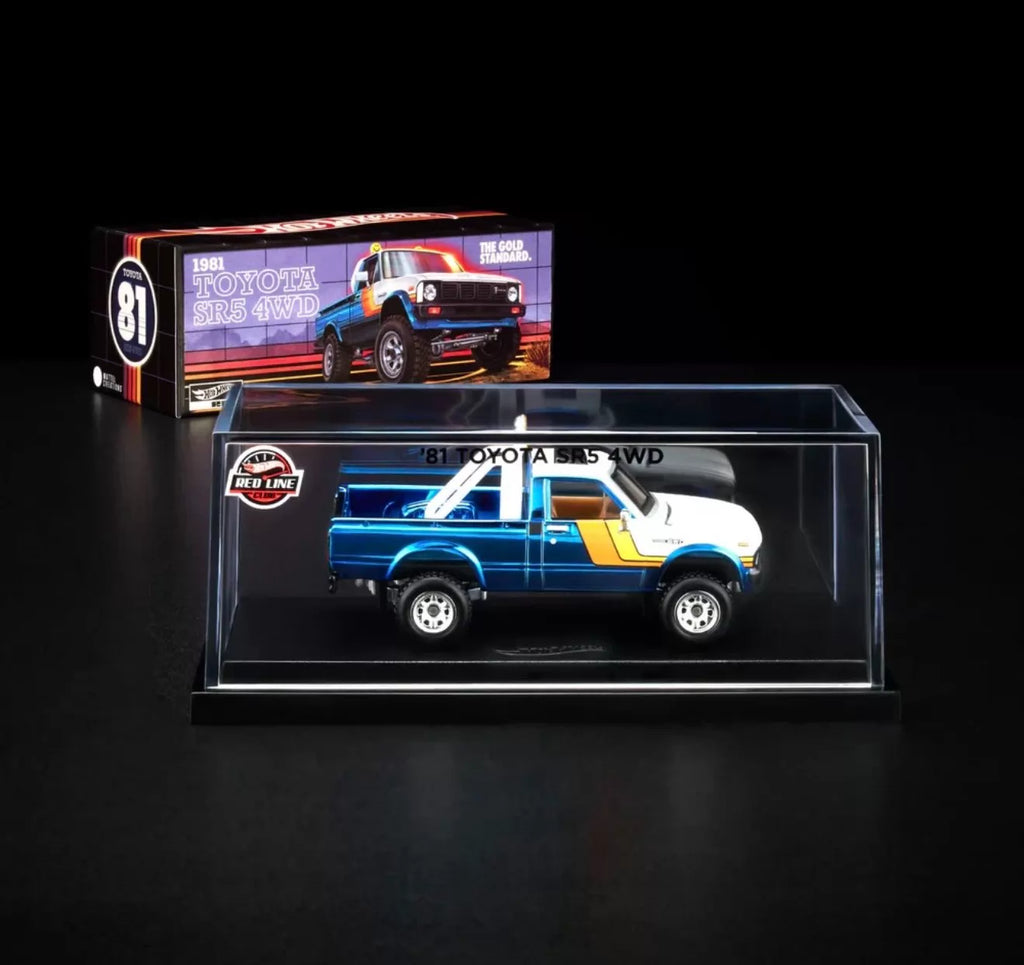 250926-toy-56 Hot Wheels RLC series Toyota SR5 4WD pickup alloy material 1/64 scale blue with white 1981
