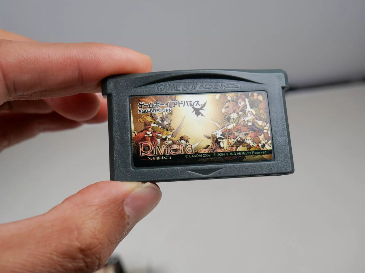 120926-toy-35 gBA game, restraint place, Riviera, original genuine cassette, color as shown in the picture, full box, good state, chip memory, normal function, transparent protective box included.