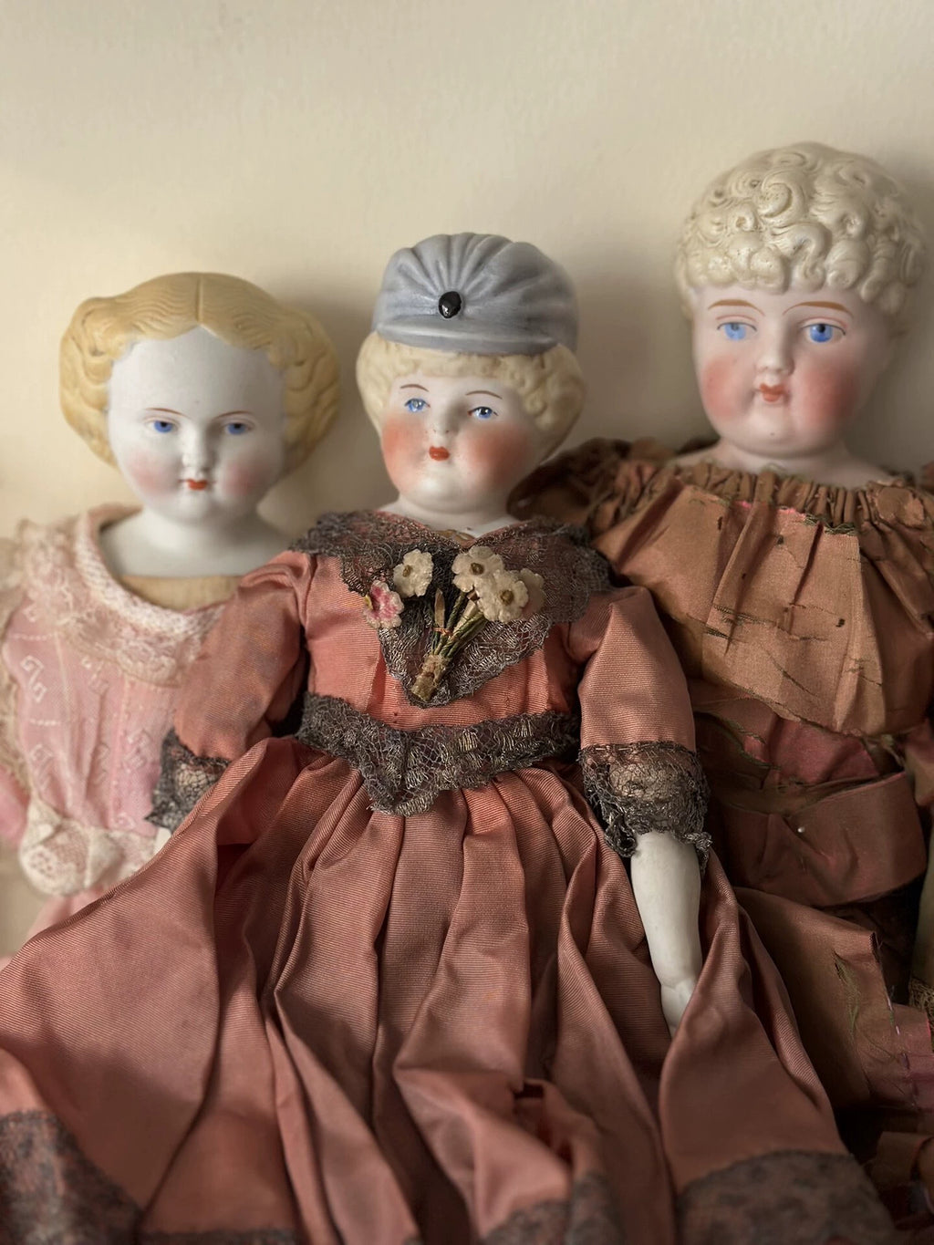 040926-doll-294 Antique German Special Hairstyle Porcelain Head Doll China Doll