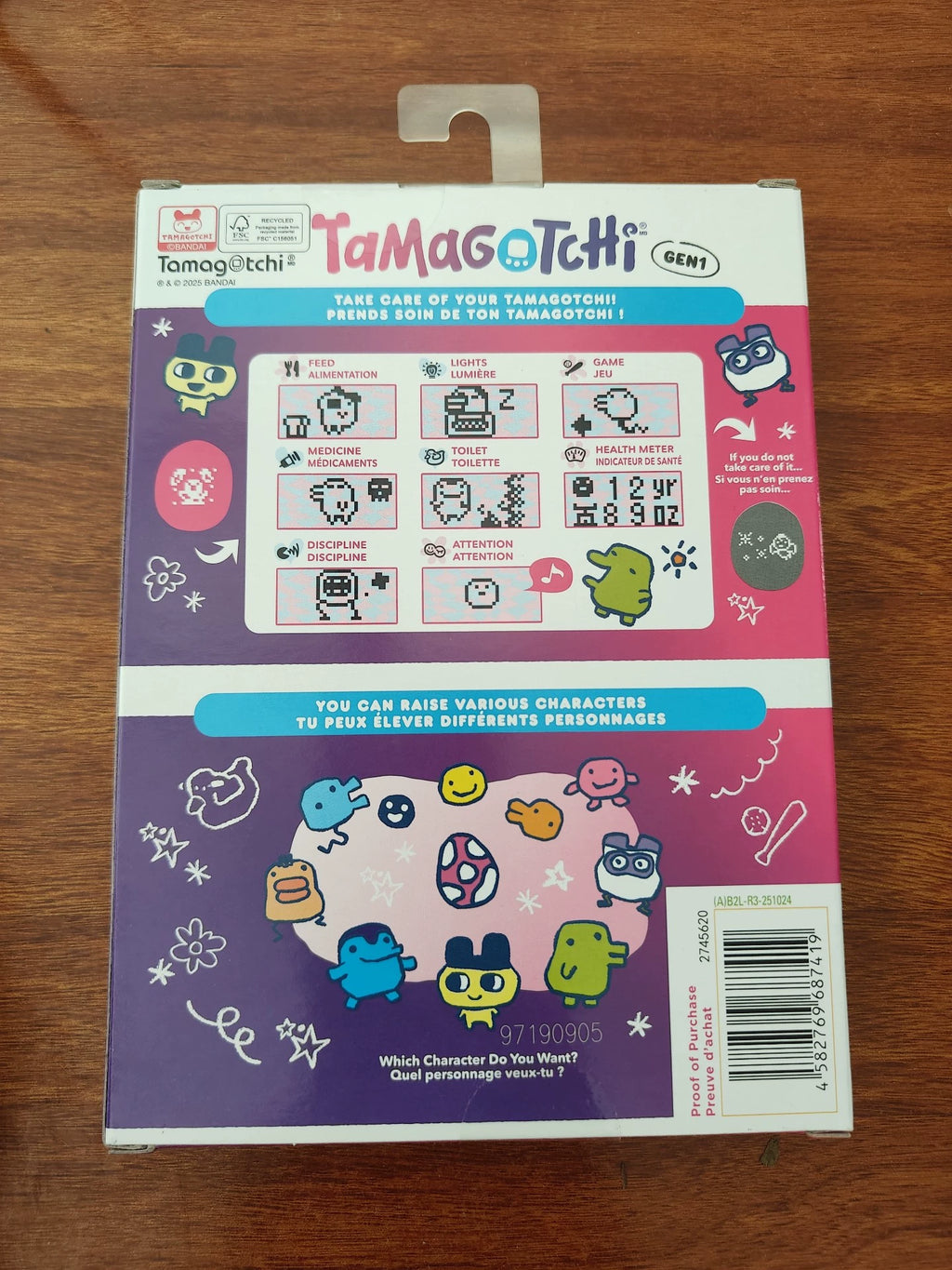 250926-toy-17 Tamagotchi Bandai original machine GEN1 is colorful New
