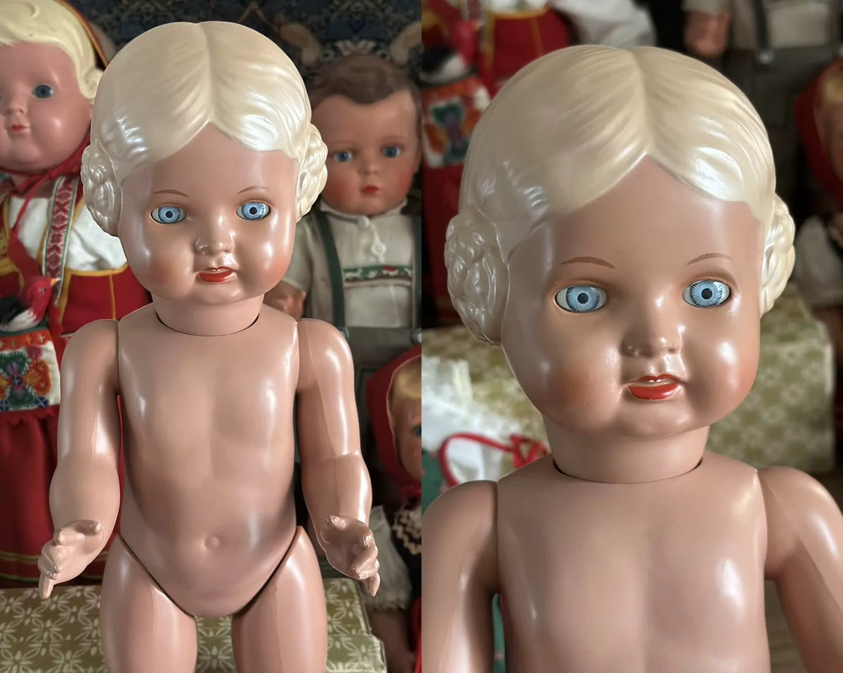 040926-doll-24 Antique German Cellulo Doll Little Turtle Girl