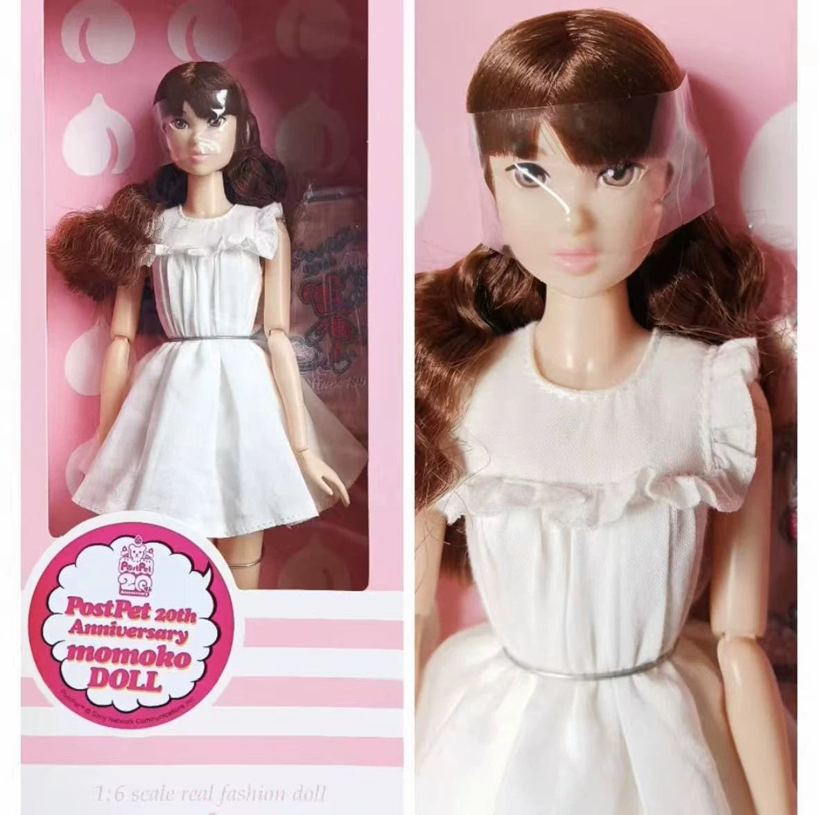 131026-toy-11 momoko PostPet 20th Anniversary Teddy Bear Peach Doll New