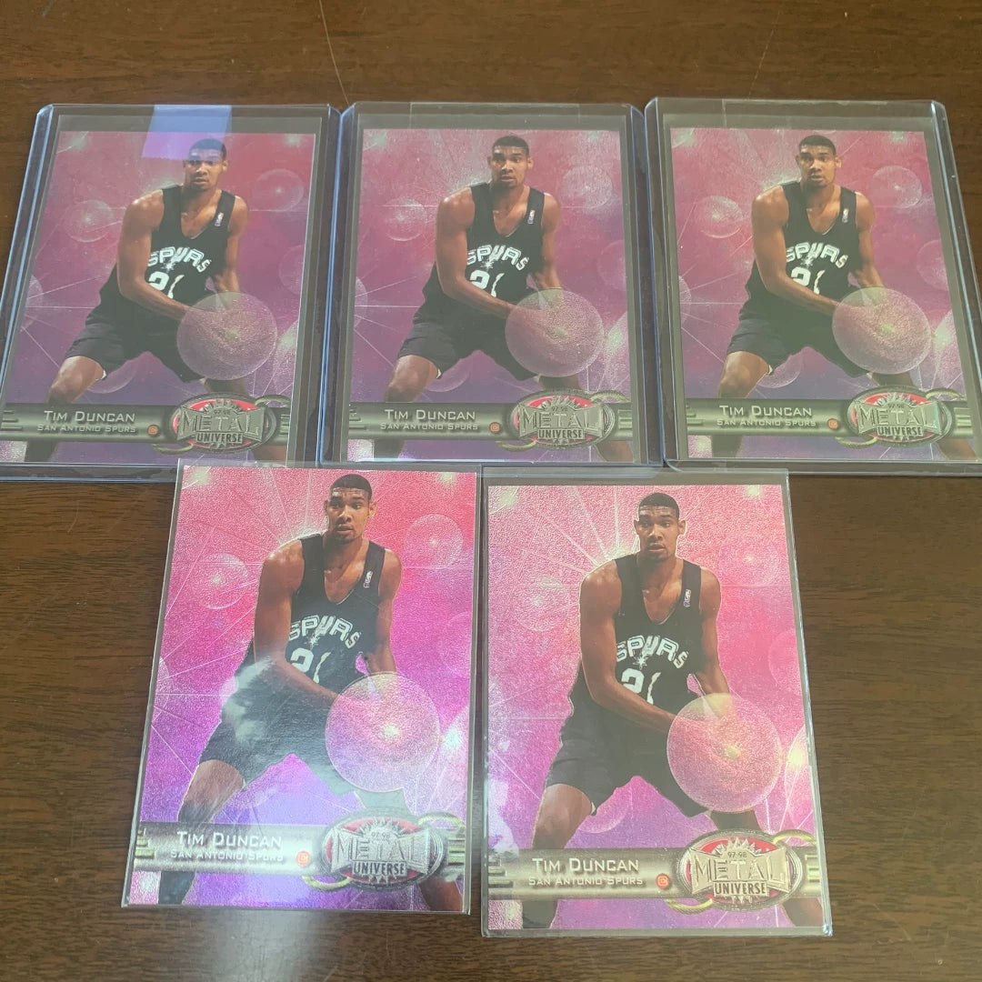 031026-toy-11 metal universe duncan rookie star card base puka red treasure green pr