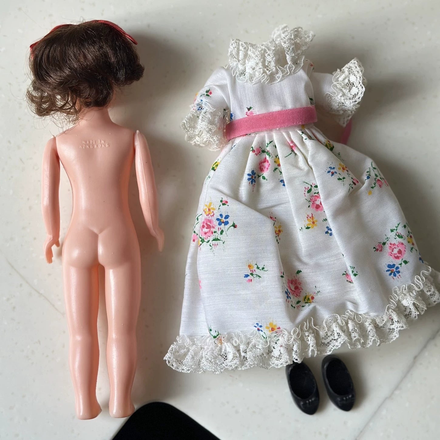 040926-doll-208 antique doll hong kong vintage rubber leather clone tammy tammy doll