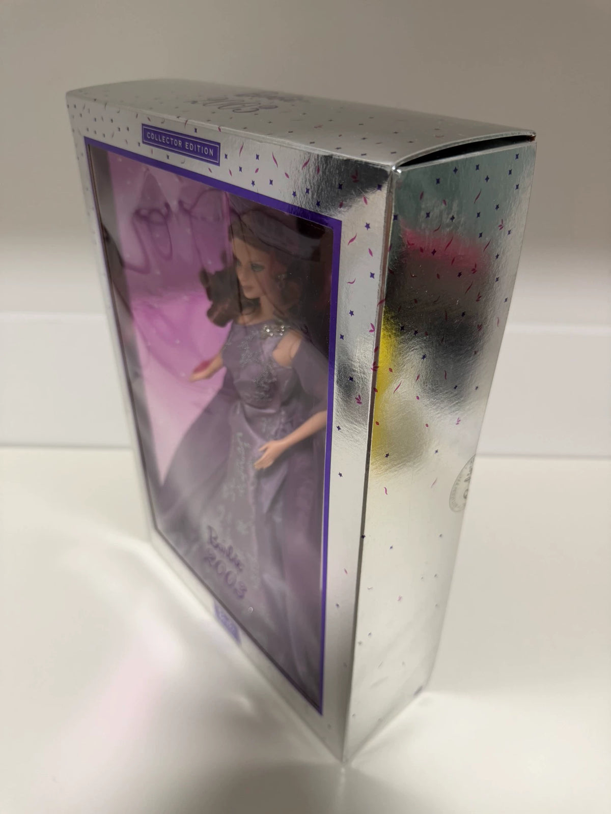 180926-toy-40 Barbie2003 Lavender Barbie Rare Red Brown Hair Out of Print Collector Edition