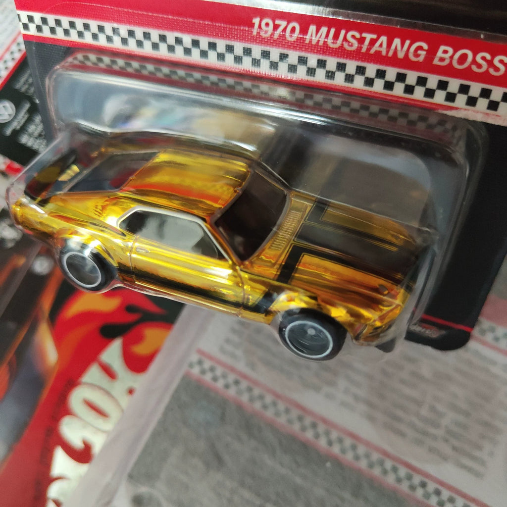 300926-toy-37 Hot Wheels RLC Ford Mustang BOSS302 1/64 Electroplated Gold