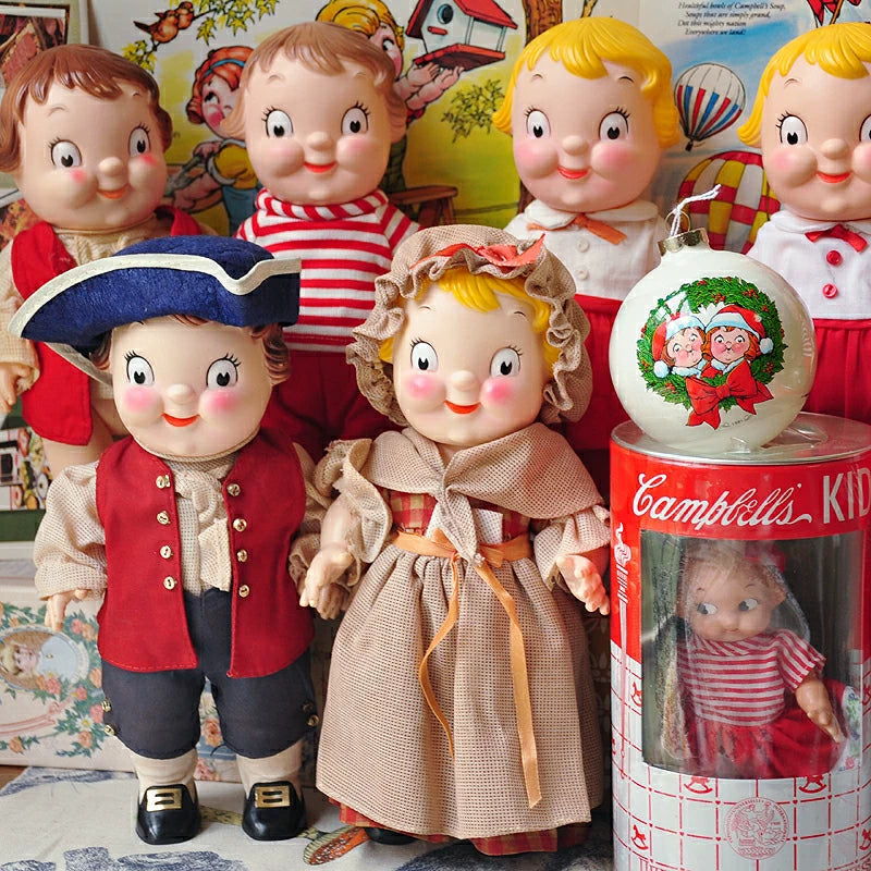 040926-doll-296 Spot Antique Gold Tomboy Tomato Soup Doll Campbell Soup Vintage Rubber Leather Doll Barbie Doll Piggy Bank