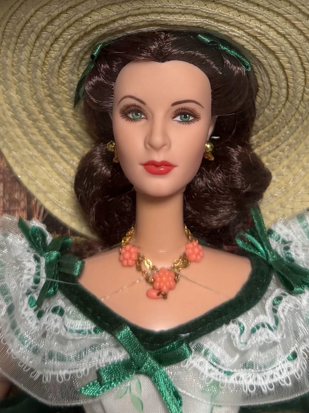 180926-toy-15 Barbie Gone with the Wind Picnic Dress Out of Print Collector's Edition Scarlett O Hara Barbecue at Twelve