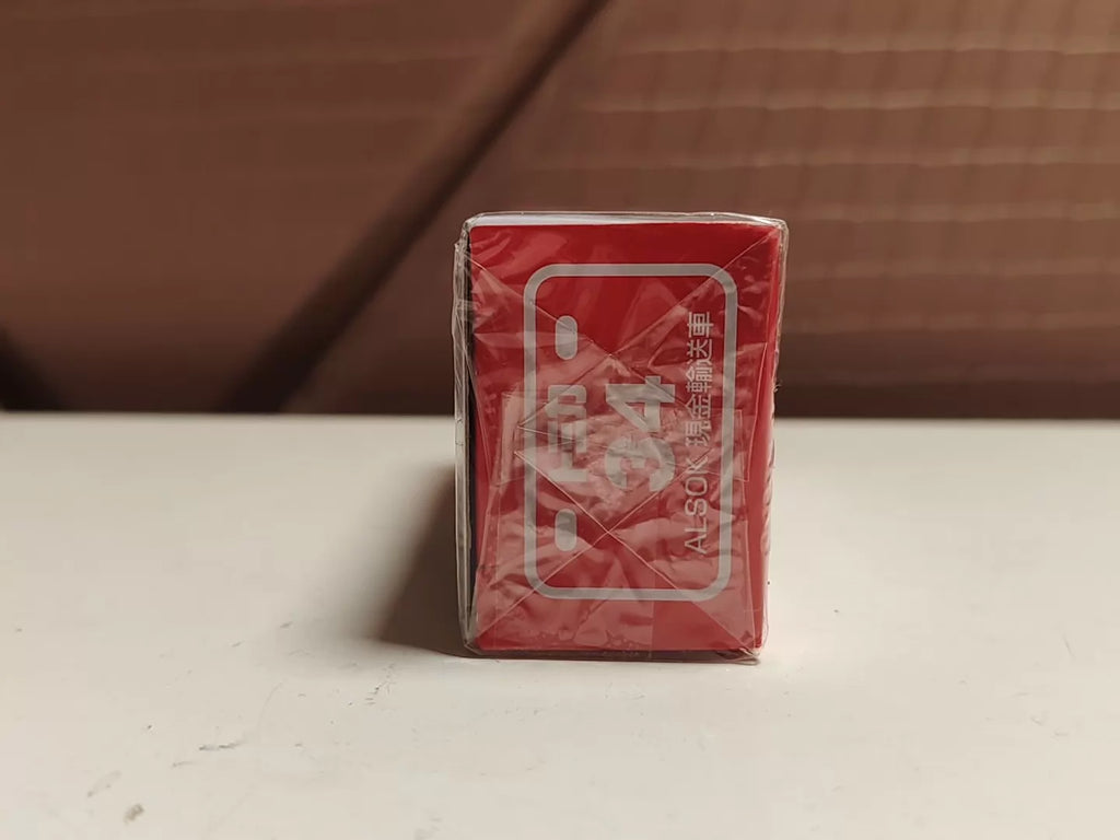150926-toy-54 Tomica out of print red and white box new car sticker # 34 alsok cash transport truck