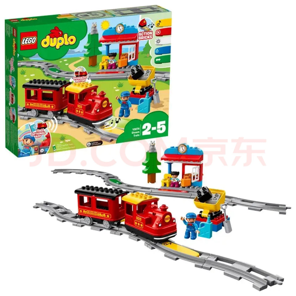 300926-toy-66 LEGO Smart Steam Train 10874 +10872 +108