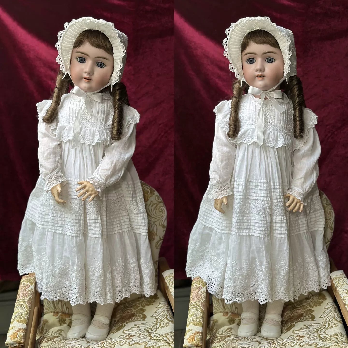 040926-doll-228 Antique German Soup Doll Joint Body Handwerck109 Dep 30 \"Large Size Doll