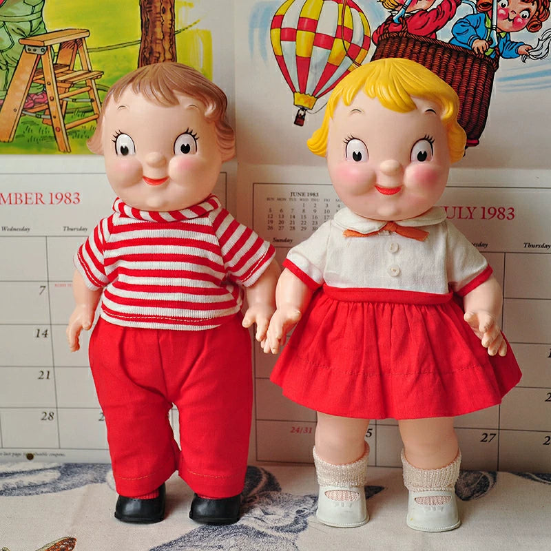 040926-doll-296 Spot Antique Gold Tomboy Tomato Soup Doll Campbell Soup Vintage Rubber Leather Doll Barbie Doll Piggy Bank