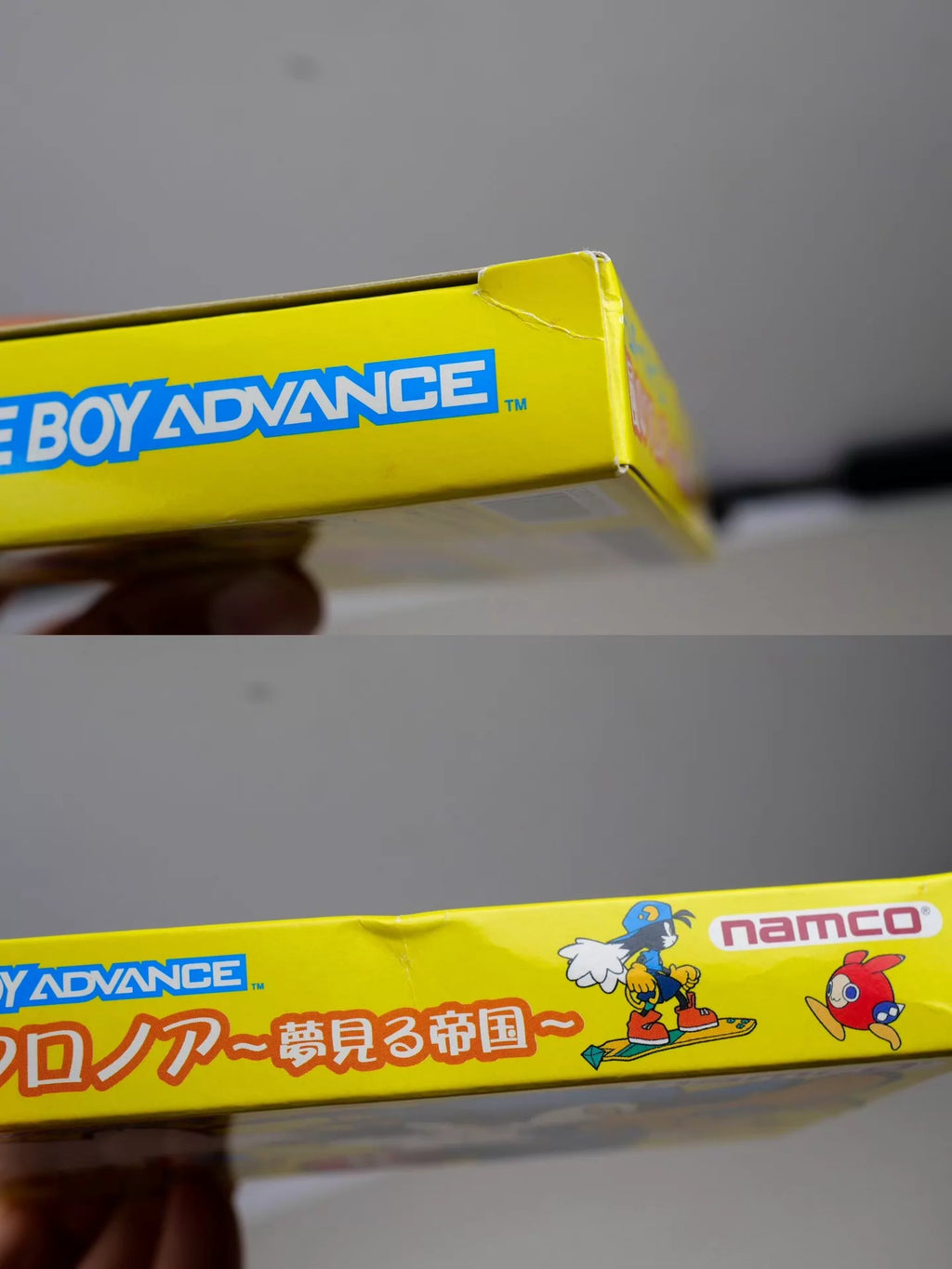 120926-toy-45 gBA game, Kronoa of the Wind, original medieval cassette, rare, color as shown in the picture, full box, good condition, a few traces of the box, chip memory, normal function, transparent protective box shipped.
