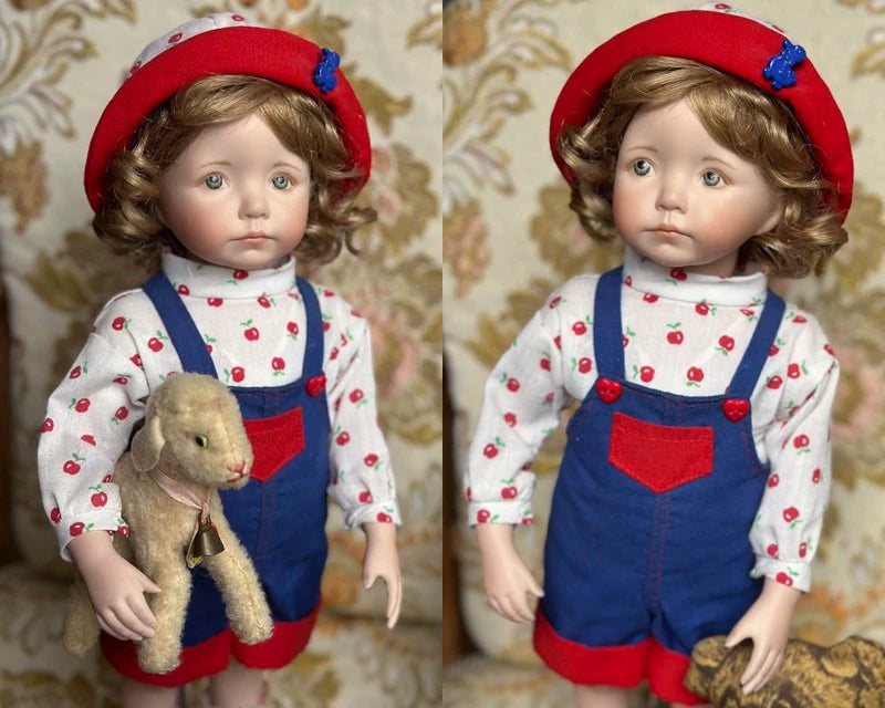 040926-doll-263 Medieval Ceramic Doll Dianna Effner Drawing Eye Doll Kayla Little Girl