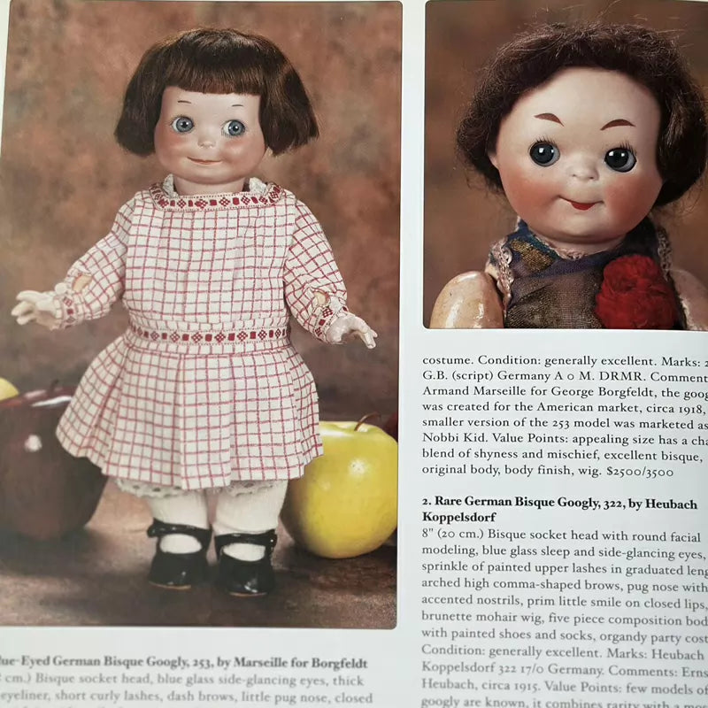 040926-doll-205 Antique German Miniature Slanted-Eyed Thick Soup Doll Full-Color Doll Collection and Illustrated Guide