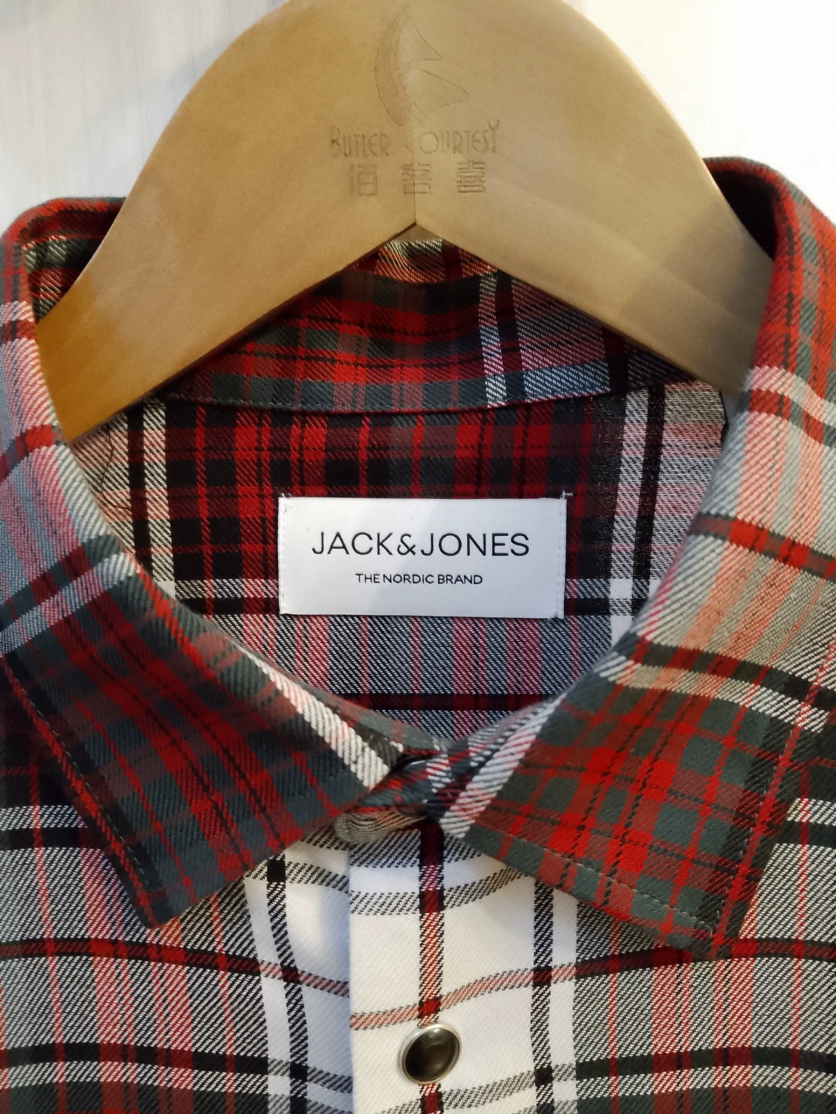 150926-toy-27 Jack Jones Men's Casual Check Long Sleeve Shirt